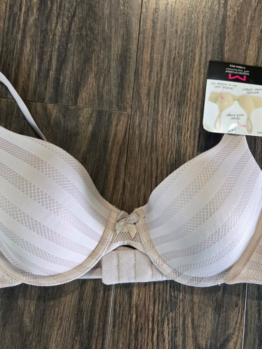 MAIDENFORM "Self Expressions" T-Shirt Bra in Rose NWT/SIZE 34B